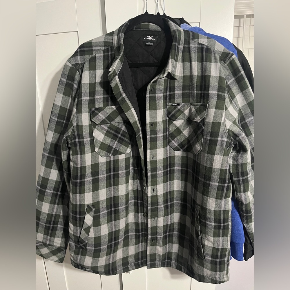 O'Neill Dunmore Jacket in Olive Plaid